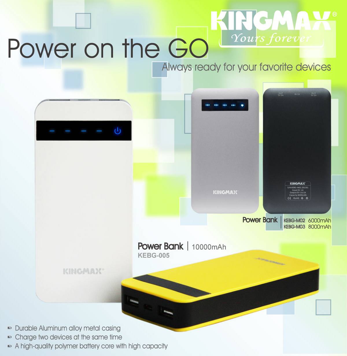 Kingmax giới thiệu sạc di động "KEBG-005"