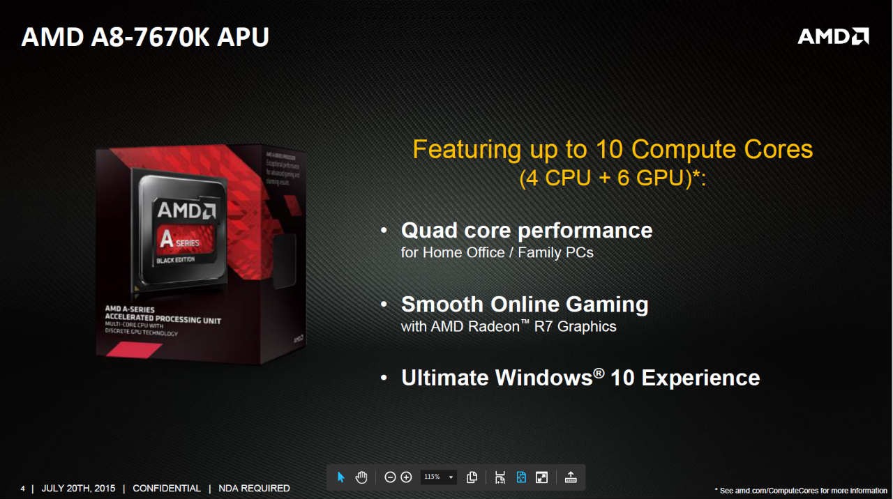 AMD ra mắt APU A8-7670K củng cố đội hình “Kaveri” mới