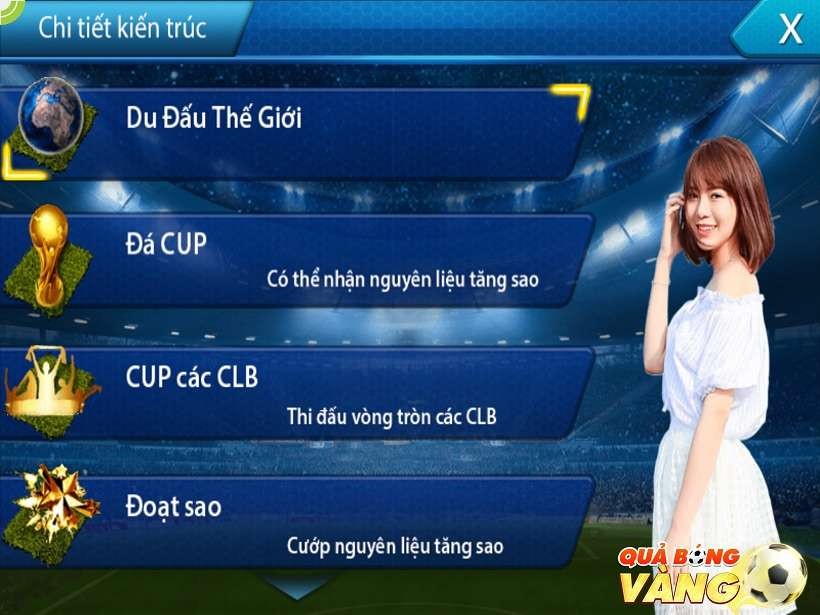 Qua bong vang - Cận cảnh "Quả Bóng Vàng" - game quản lý bóng đá “thật” trên mobile