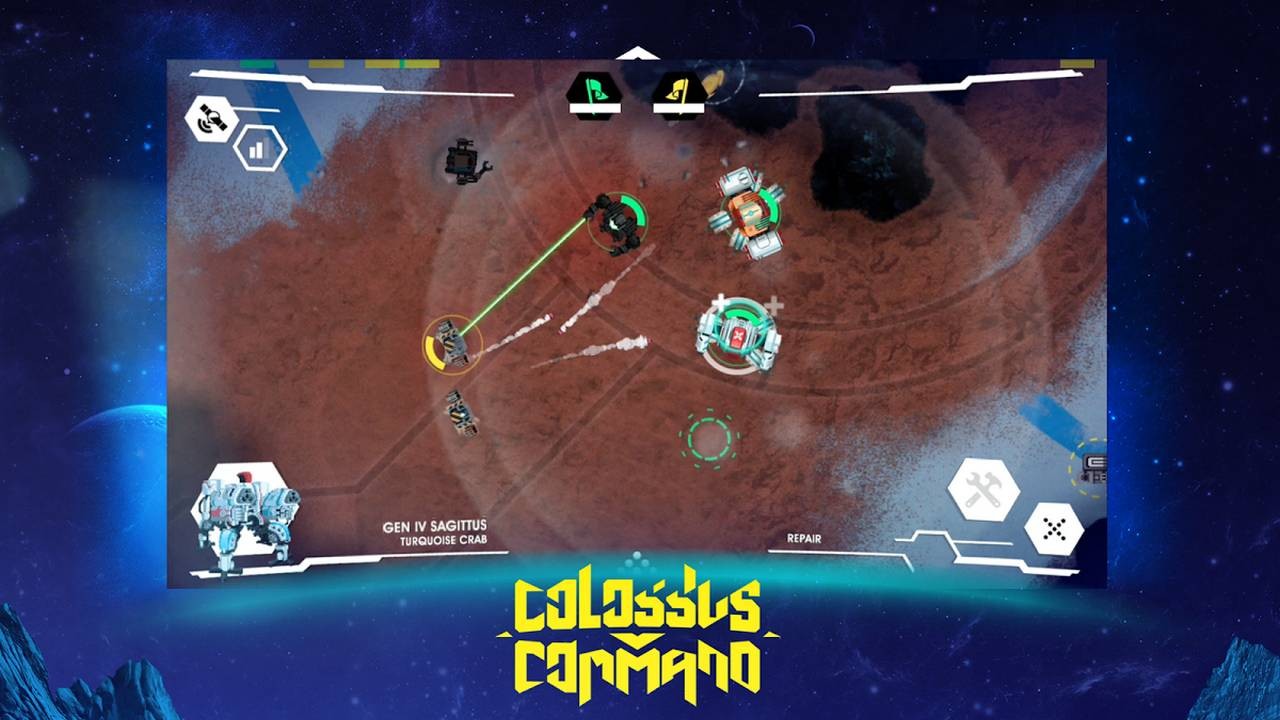 Fight for the solar system with massive robots in "Colossus Command"