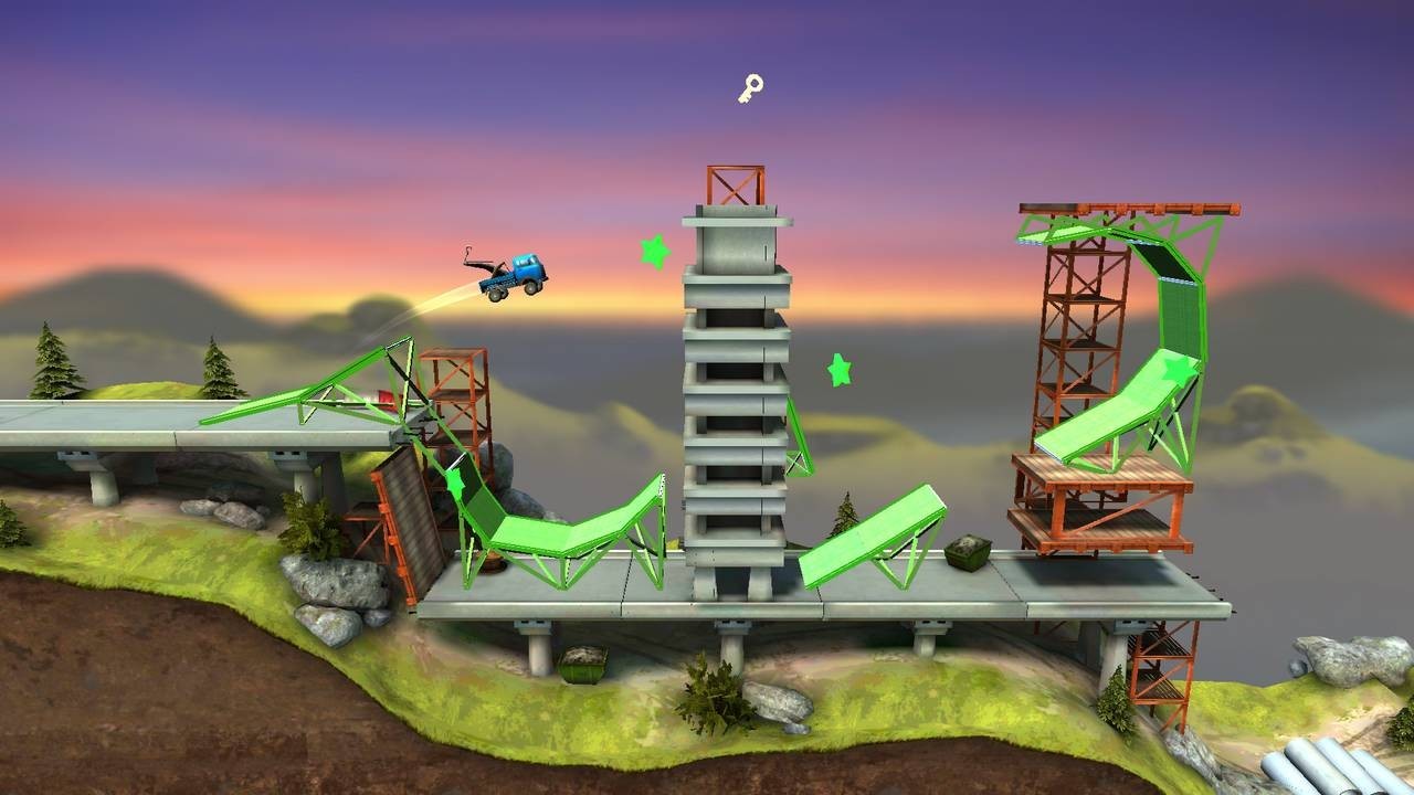 Bridge Constructor Stunts is a silly Trials-like spin-off