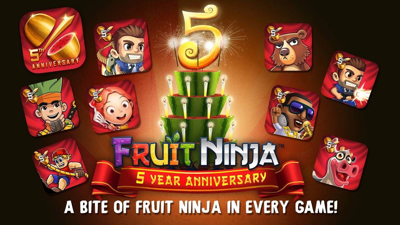 Halfbrick celebrates Fruit Ninja's five year anniversary