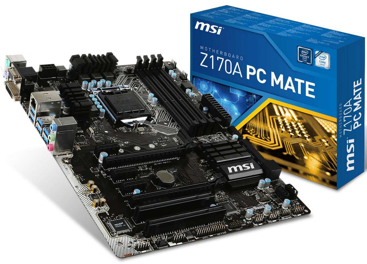 MSI tiết lộ bo mạch chủ Z170A PC Mate