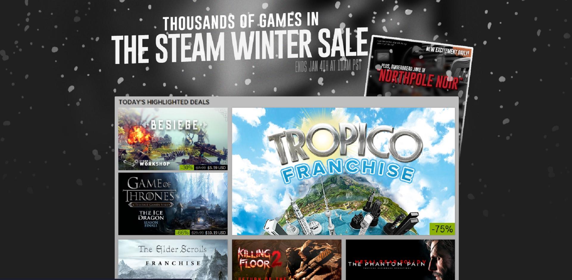 Steam Winter Sale chính thức mở cửa, “phá băng” mùa Giáng Sinh