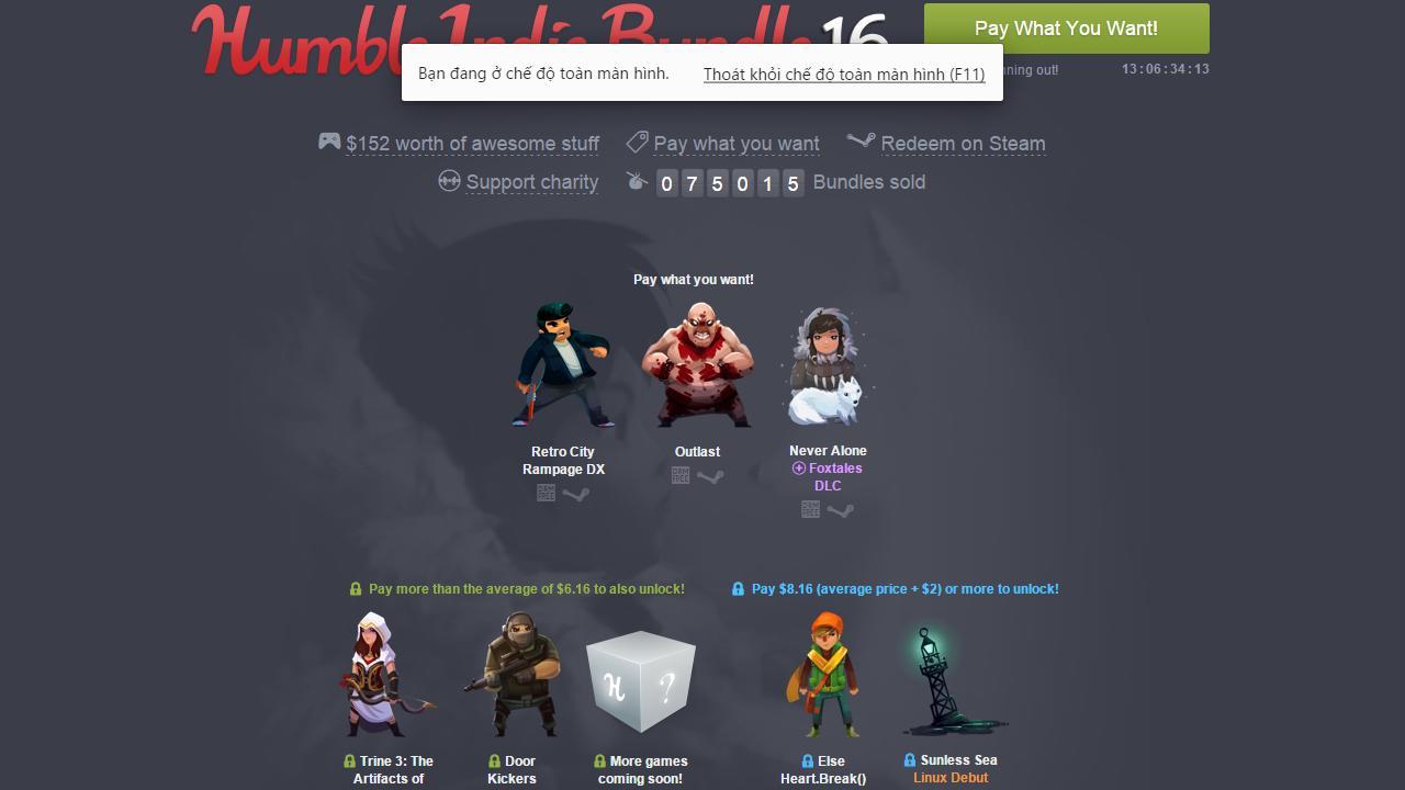 Humble Bundle giới thiệu gói ưu đãi game độc lập mới - Tin Game