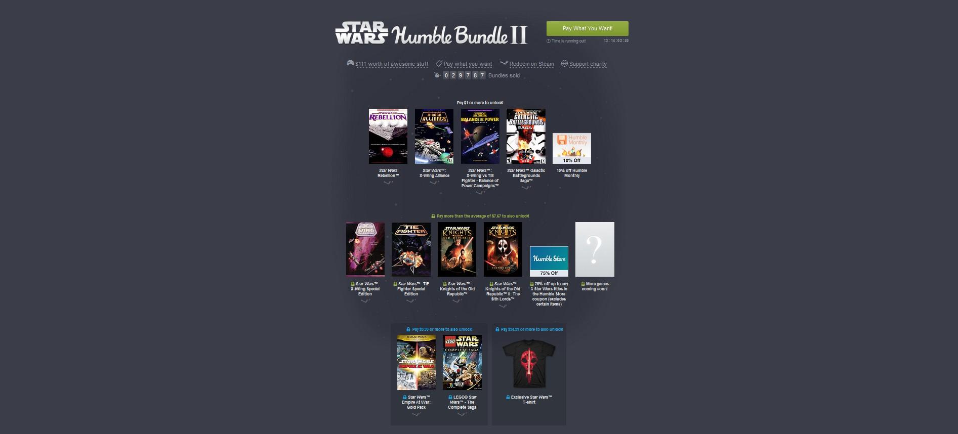 Humble Bundle giới thiệu gói ưu đãi cho fan Star Wars