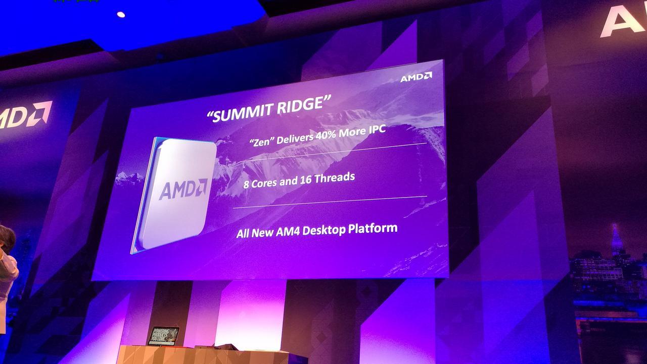 AMD trình làng vi xử lý Summit Ridge dựa trên vi kiến trúc Zen