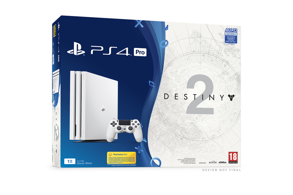 PlayStation 4 Pro phiên bản trắng băng được công bố, sẽ được bán kèm Destiny 2 - Tin Game
