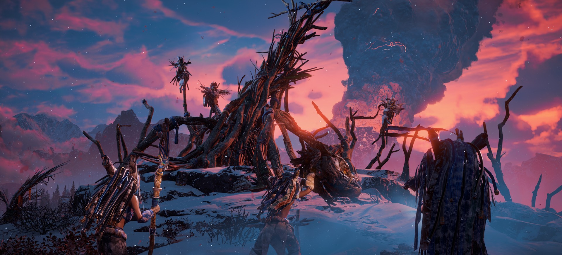 Horizon zero dawn frozen wilds как начать играть